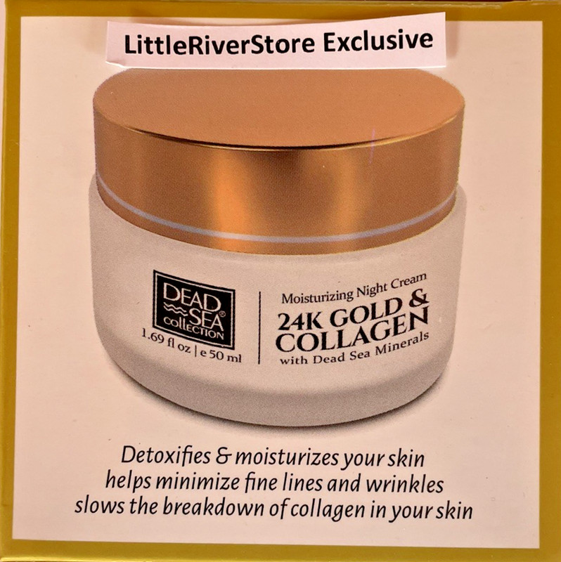 Dead Sea 24K Gold & Collagen Night Cream 1.69 Fl Oz Moisturize Your Skin gallery