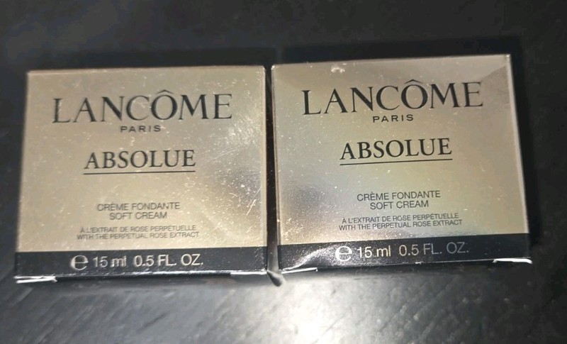 2x Lancome Absolue Longevity The soft Cream 0.5 oz/15 ml each – 1.5oz/45 ml NIB