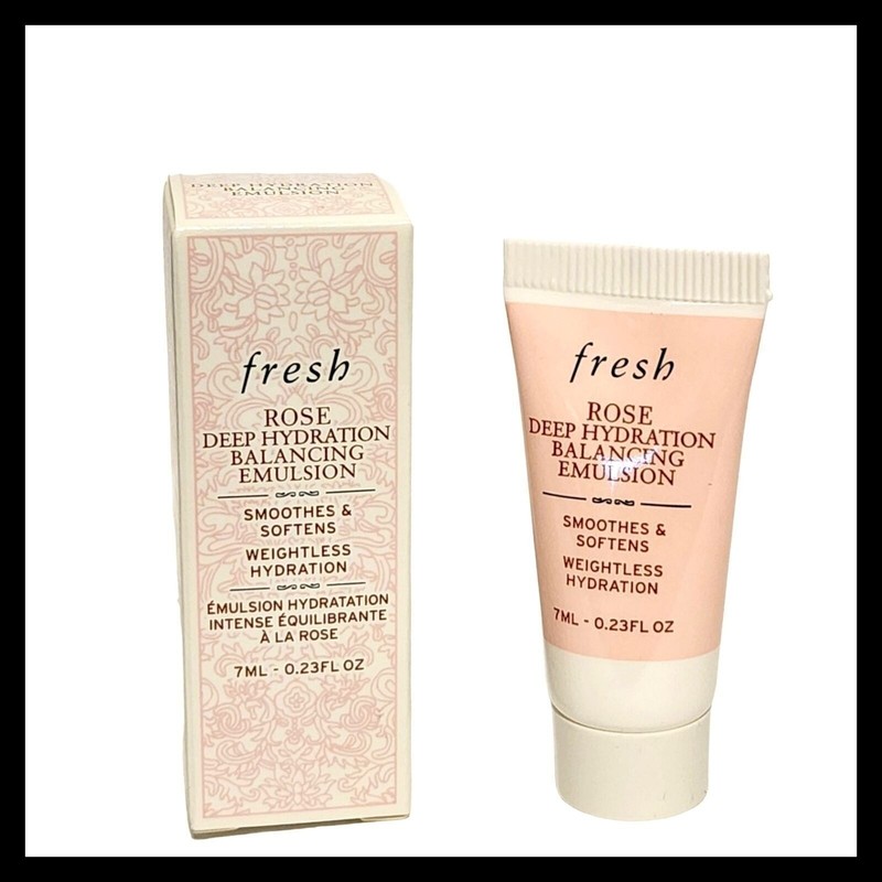 Fresh Rose Deep Hydration Balancing Emulsion 7 ml .23 oz Travel Size New