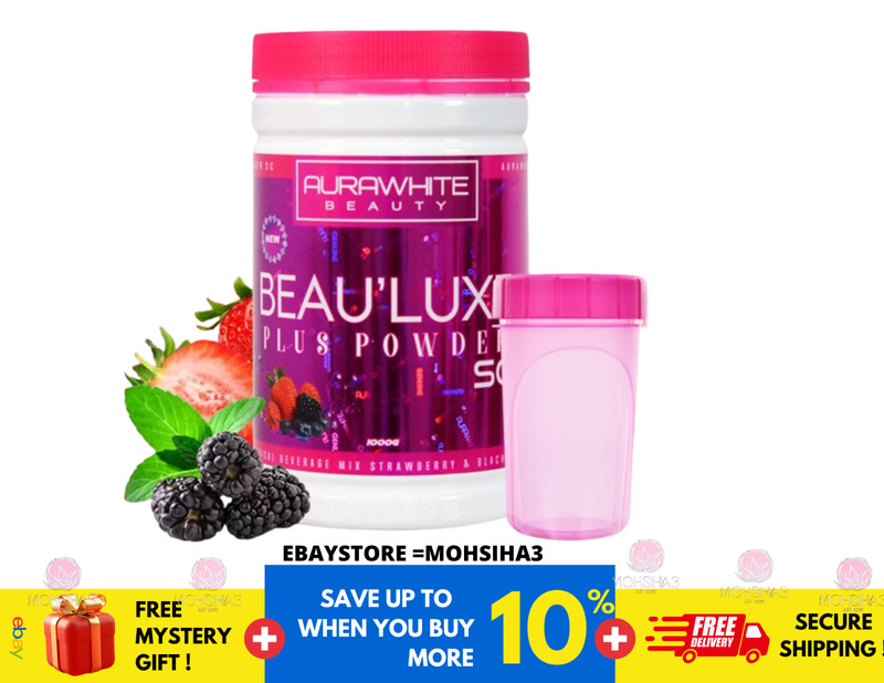 Aura White BEAULUXE SC+ Collagen Stemcell 15X L-Glutathione Whitening Detox