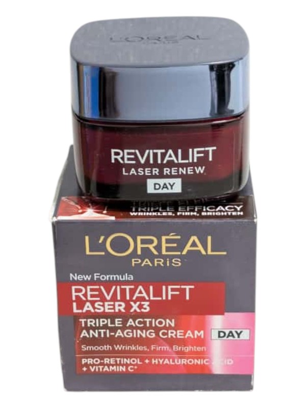 L’Oreal Paris Revitalift Laser X3 Anti-Ageing Day Cream 50ml – Age 40+