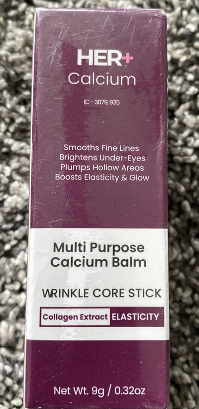 HER+ Calcium Collagen Wrinkle Core Stick Balm Korean Skincare 9g. Exp. 2/28/29
