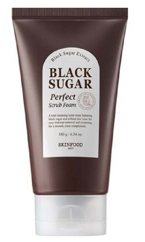 Skinfood Black sugar perfect scrub foam 180g pore care cleansing