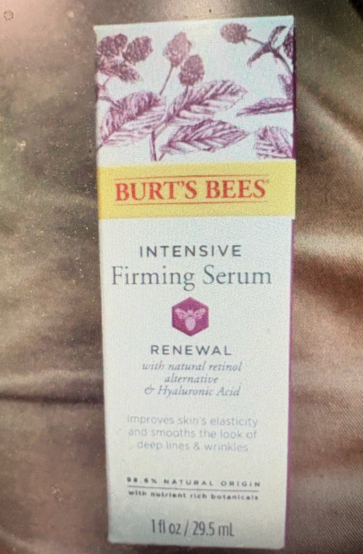 NEW Burt’s Bees Renewal Intensive Firming Serum, Fine Lines & Wrinkles, 1oz