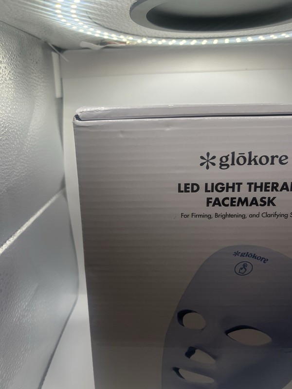 Glokore LED Wireless Light Therapy Face Mask Device White New gallery