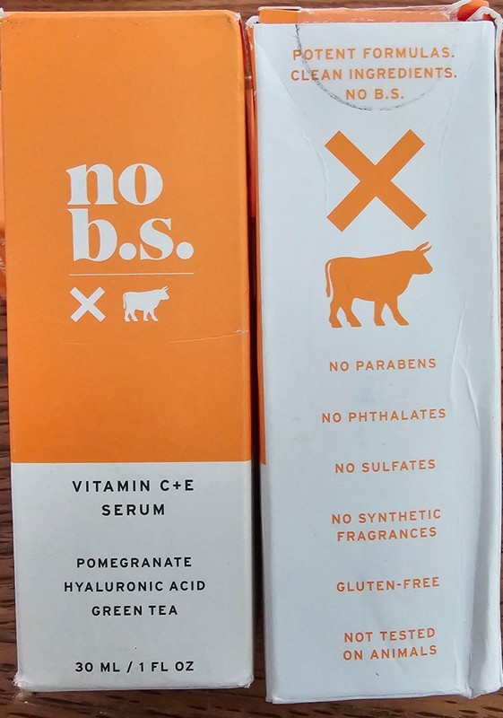No BS Skincare, Vitamin C + E Serum, 1 fl oz New Sealed Box gallery