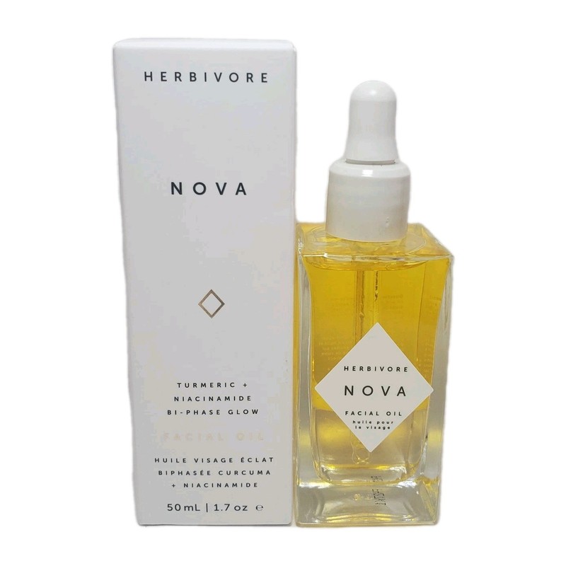 Herbivore Nova Turmeric + Niacinamide Bi-Phase Glow Facial Oil, 1.7 oz (50 mL)