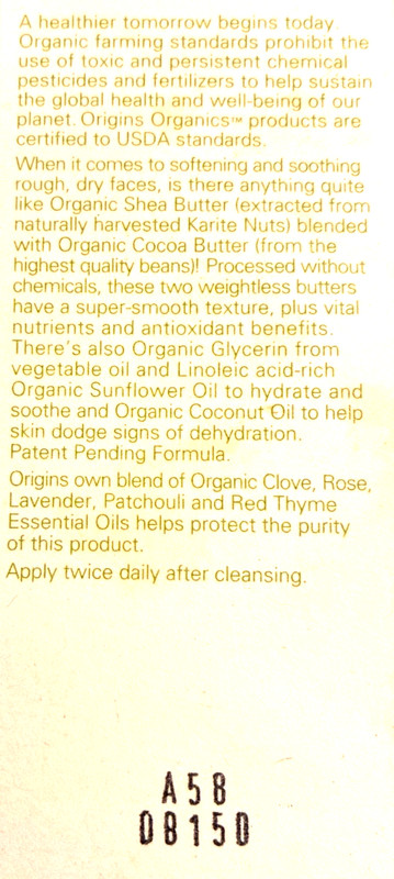ORIGINS Organics nourishing face lotion 1 fl.oz. / 30 ml gallery