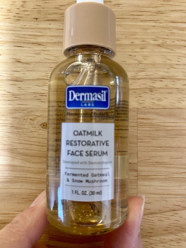 NEW! Dermasil Labs Oatmeal Restorative Face Serum 1 fl oz Mushroom gallery