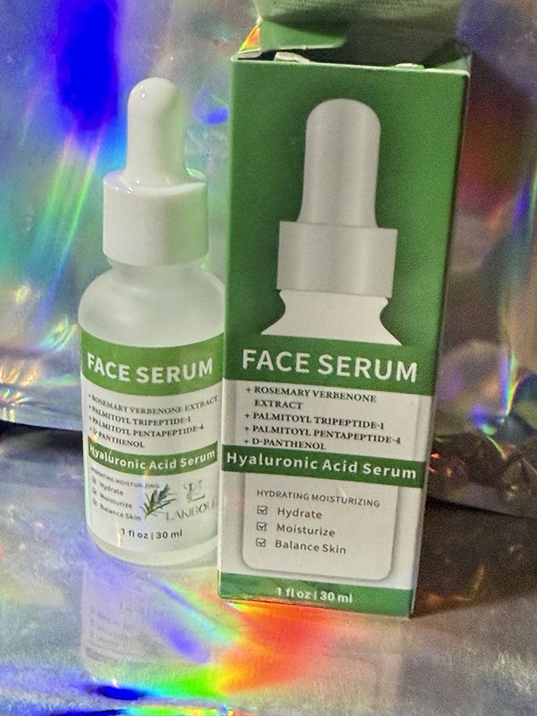 1 NIB Lakibole Niacinamide Face Serum Rosemary Verbena Facial Hyaluronic Ex 4/27