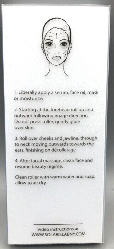 Solaris Laboratories NY Jade Facial Massage Roller Anti-aging Beauty Tool NEW gallery