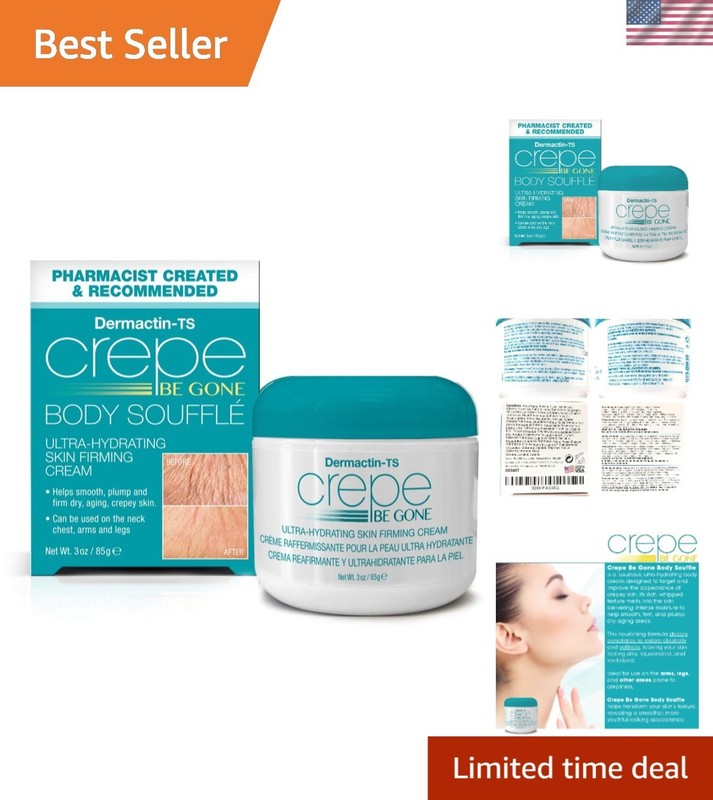 Travel-Sized 3oz Crepe Be Gone Souffle – Anti-Aging Moisturizer for Arms & Legs