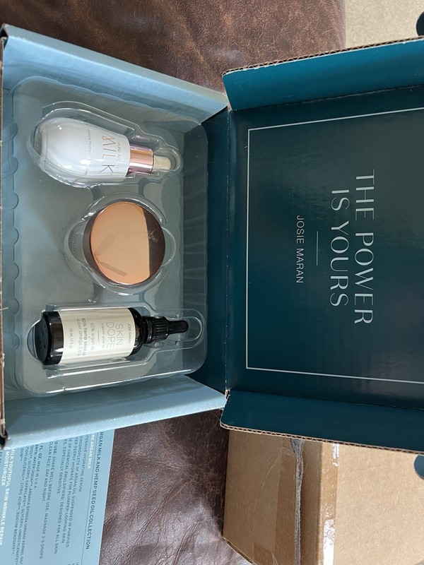 Josie Maran Argan oil Milk, Whipped butter Skin Dope Set . New In Box. All Items
