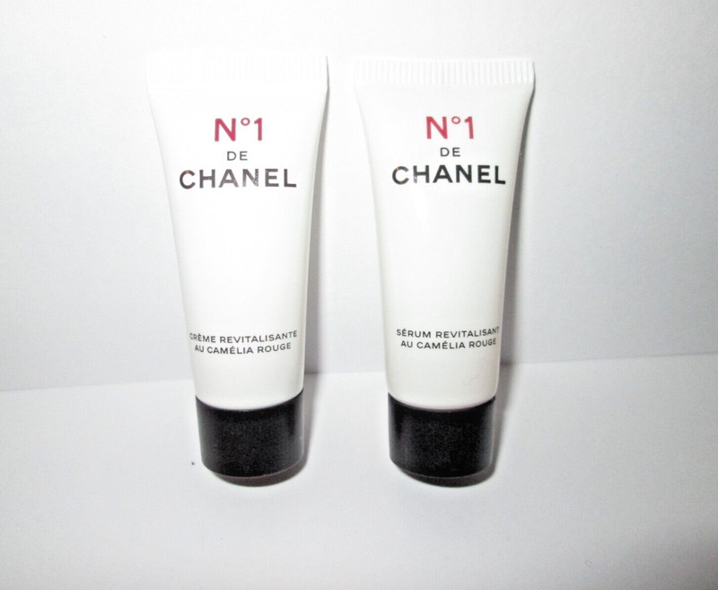 Lot 2 CHANEL No 1 Revitalisant Au Camelia Creme and Serum .17 oz. Each Sample