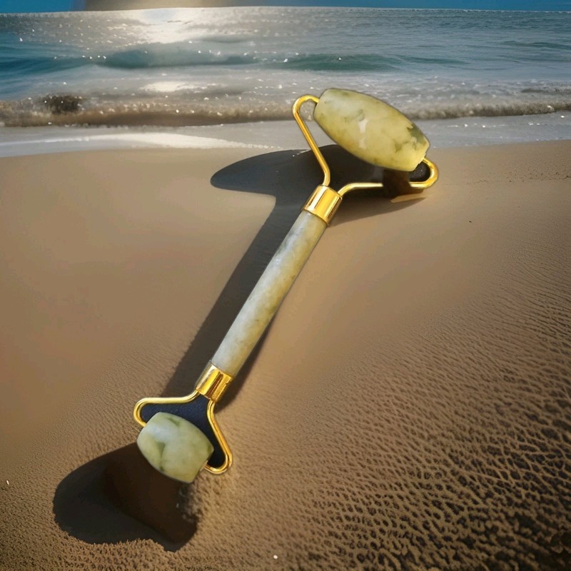 Jade Roller for Face - Facial Massage Tool for Anti Aging Wrinkles and Skin Care gallery