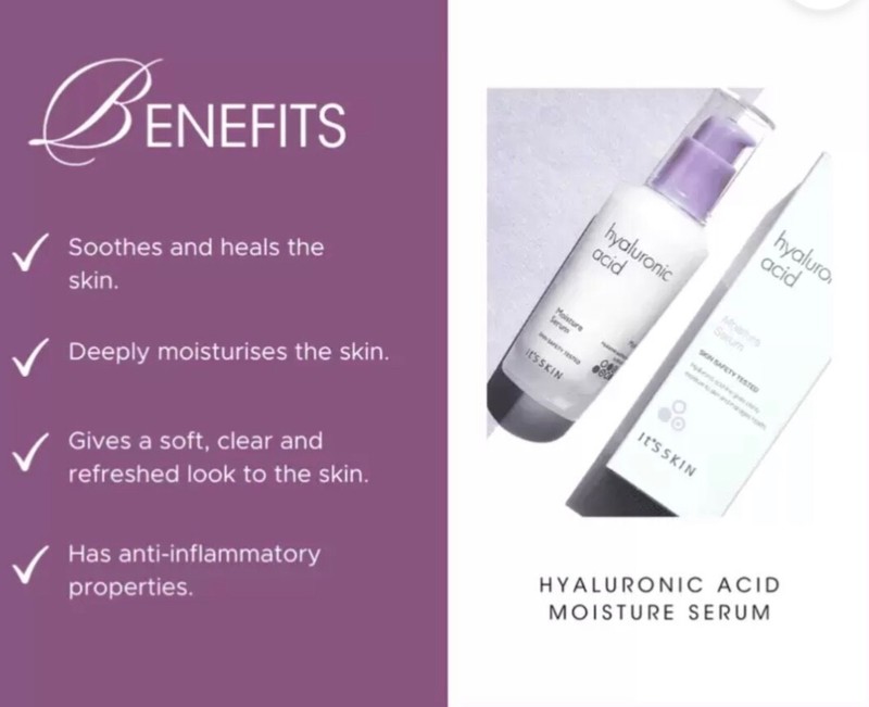 It's Skin Hyaluronic Acid Moisture Serum Deep Hydration & Replenishing 1.35 oz gallery