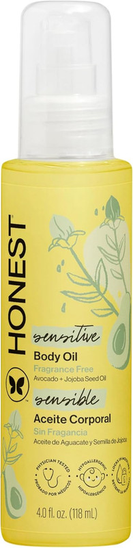Fragrance-Free Moisturizing Body Oil, Nourish Soothe Baby’S Skin, Plant-Based, H
