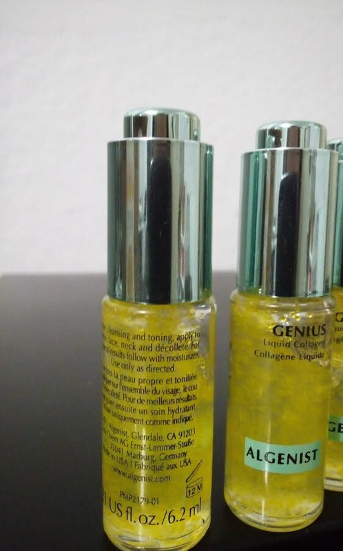 ALGENIST GENIUS LIQUID COLLAGEN 0.21 US fl. oz 6.2 ml SET OF 2 SMALL BOTTLES NEW gallery