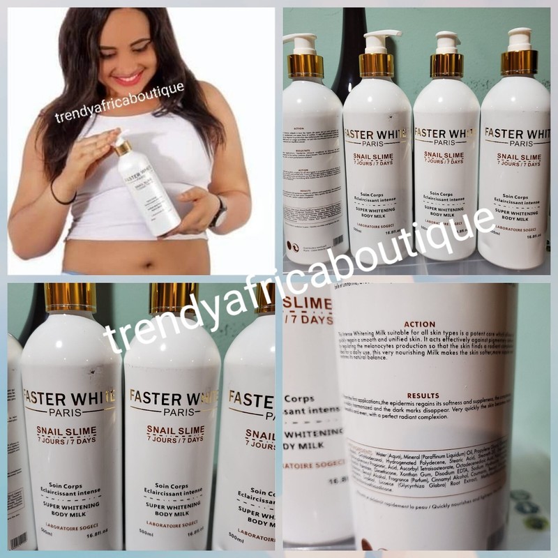 2pcs FASTER WHITE Paris Whitening Body Lotion & FC75 Paris Clarifying Glycerin👌 gallery