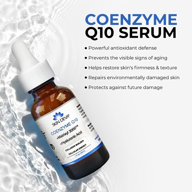 Skin Deva Coenzyme Q10 Anti-Aging Serum, Matrixyl 3000 & Hyaluronic Acid - 1oz gallery