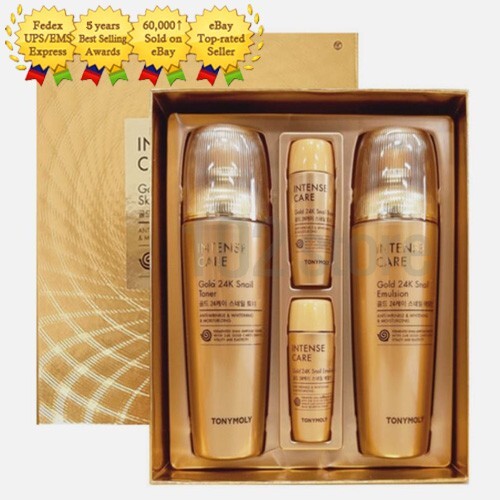 TONYMOLY Intense Care Gold 24K Snail 2pcs Gift Set Toner Emulsion – Express