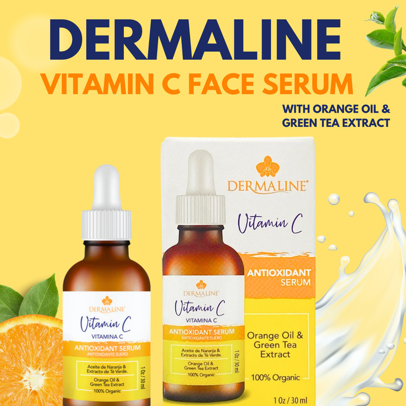 Dermaline Vitamin C Orange Oil and Green Tea Extract Serum 1oz/30ml gallery