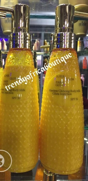 X 1 Bottle Super-glow Paris GOLD. flawless Glow Body Lotion 300ml x1👌