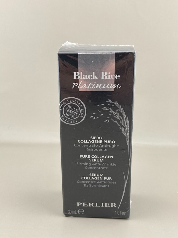 Perlier Black Rice Platinum Pure Collagen Serum 1 Oz Anti-Wrinkle Italy