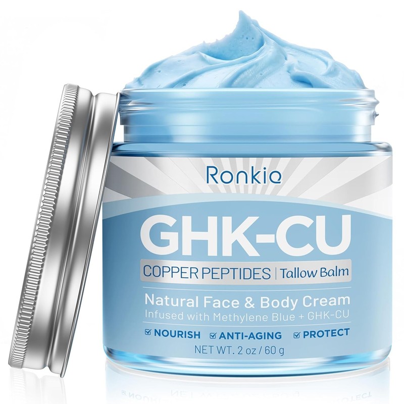 Blue Beef Tallow Moisturizer with Copper Peptides gallery