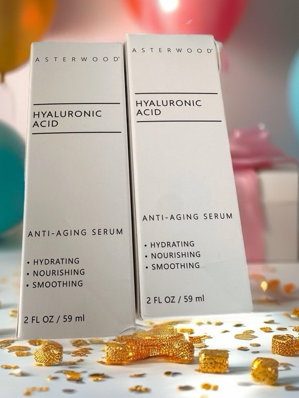 Asterwood HYALURONIC ACID Serum – Collagen Boosting – 2 fl oz – Exp 04/27
