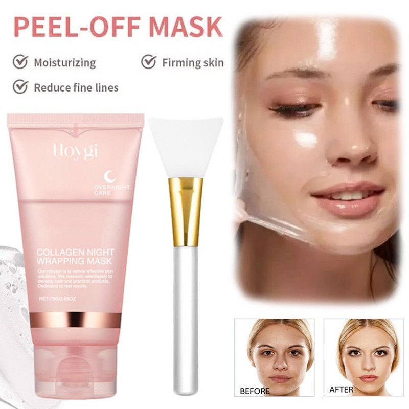 Collagen Facial Peel-off Mask & Brush Lifting Firming Moisturizing Anti-Wrinkle gallery