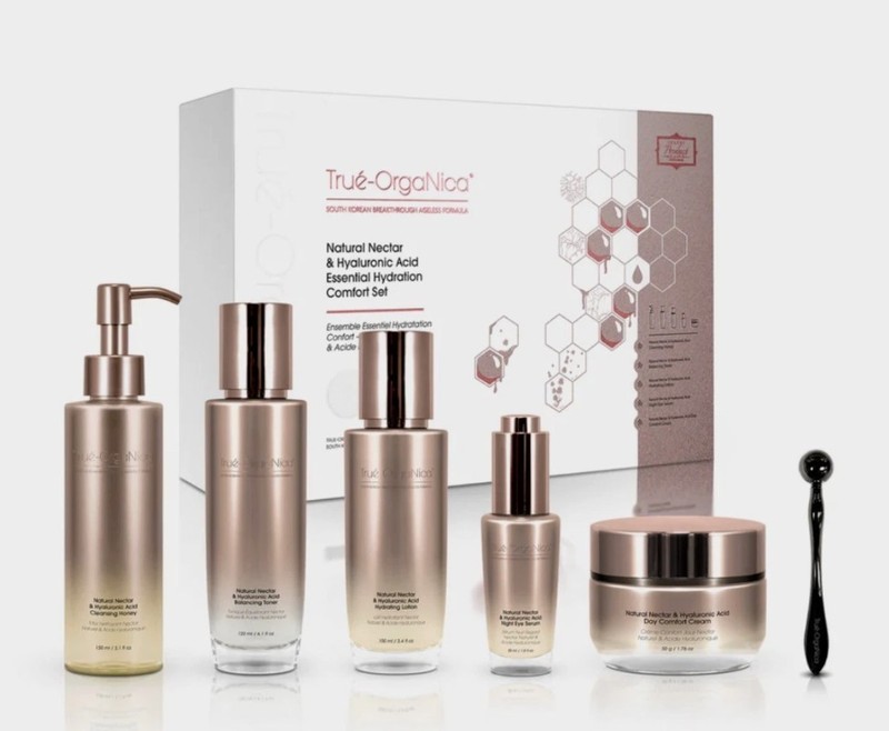 True-Organica Natural Nectar & Hyaluronic Acid Essential Hydration Comfort Set