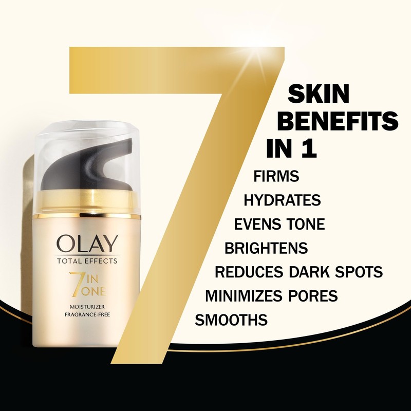Olay Total Effects Face Moisturizer, 1.7 Fl Oz (Pack of 1), Fragrance Free gallery