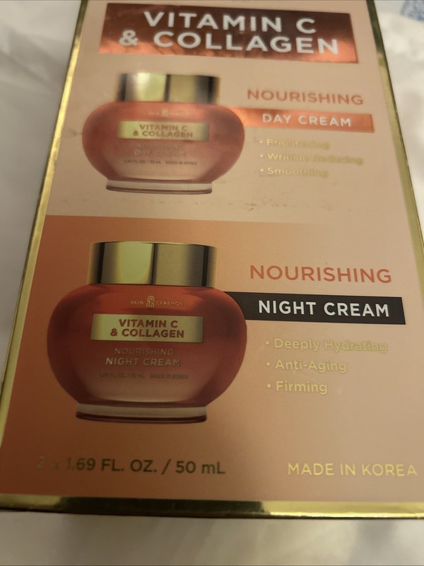 SKIN CEREMONY VITAMIN C & COLLAGEN DAY & NIGHT NOURISHING CREAM 1.69oz each * gallery