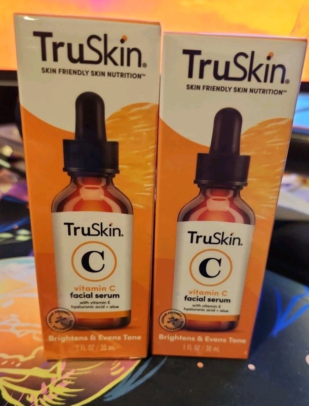 TruSkin Vitamin C Facial Serum, 2 fl oz – (2 Pack- 1oz Each)