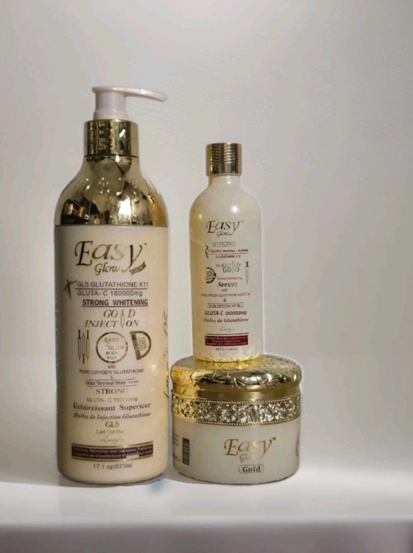 Authentic Easy Glow Gold Glutathione Body Lotion, Serum 80mls, Face Cream