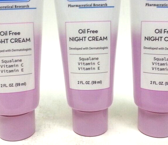 ( Lot Of 3 ) Dermasil Labs, Oil Free Night Cream, 2 fl oz Each NEW SEALED gallery