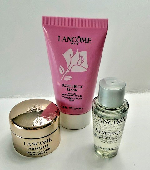 SET OF 3 -Lancome Absolue Fondante Soft Cream, Clarifique Enzymatic, Rose Jelly