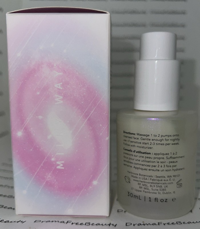Herbivore Milky Way 10% AHA + Oat Soothing Exfoliating Serum 30ml./1fl.oz. BNIB gallery