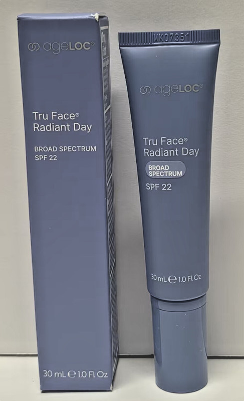 Nu Skin Nuskin Tru Face Radiant Day Broad Spectrum SPF 22 Bundle 1fl oz 30 ml