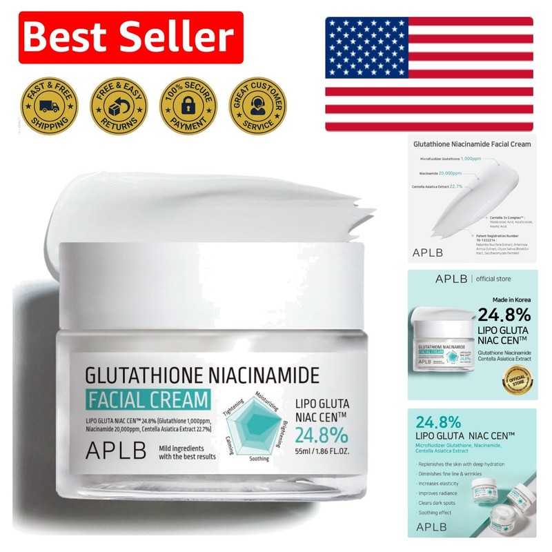 Revitalize Skin with 24.8% Glutathione Niacinamide Cream | 55ml Super Hydrate