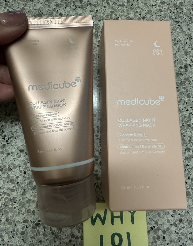 Medicube Collagen Night Wrapping Mask 2.53oz/75mL FULL SZ EXP 5/2028 SEALED BOX gallery