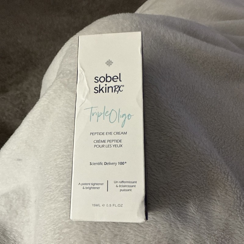 NEW IN BOX-SOBEL SKIN RX TRIPLE OLIGO PEPTIDE EYE CREAM 0.5 Fl Oz