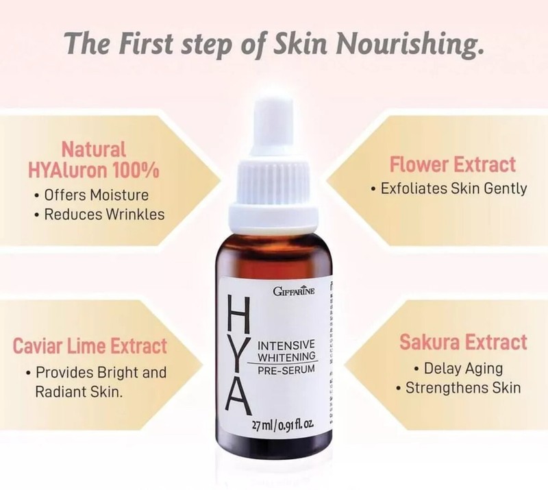 HYA Intensive Whitening Pre-Serum 27ml Brightening Hydrating Skincare Anti-aging