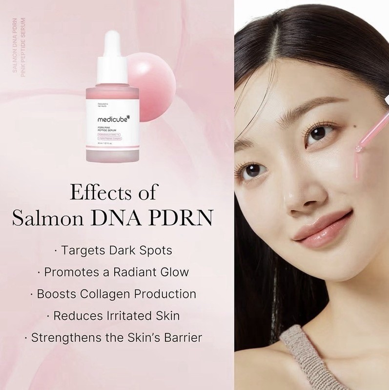 Medicube PDRN Pink Peptide Serum 1.01 fl oz– SALMON DNA | Anti-Aging Care 1/2PCS gallery