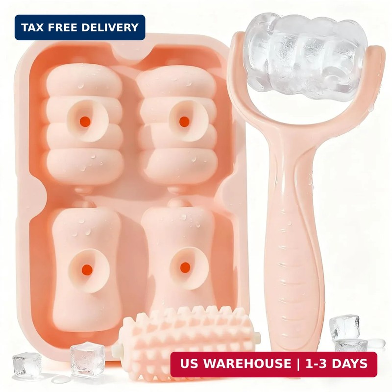 Ice Roller for Face, Reusable Facial Ice Roller for Eyes, Face, and Neck, 2 in 1