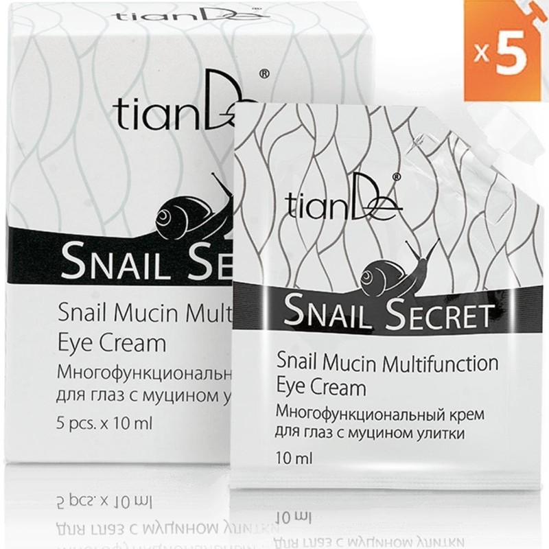 tianDe Snail Mucin Multifunction Eye Cream 10ml x 5 pcs per pack