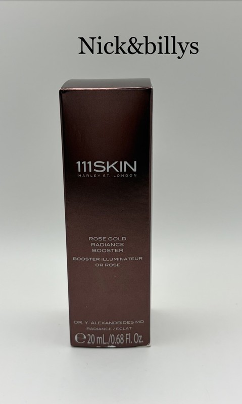 NEW NIB 111SKIN Rose Gold Radiance Booster Full Size 20ml/0.68oz Free Ship AtHN
