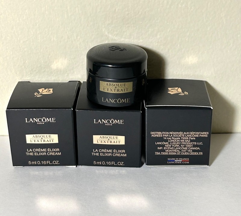 Lot of 3 Lancome Absolue L’Extrait The Elixir Cream 5ml / 0.16 0