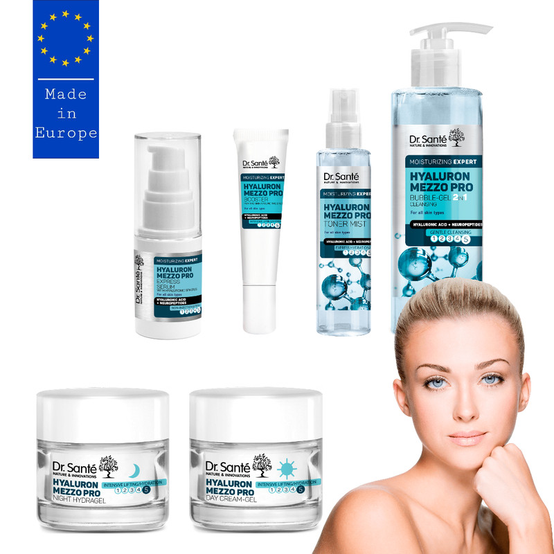 Dr. Sante Hyaluron Pro Hyaluronic Acid Lifting-Hydration Cream/Serum/Mist/Gel